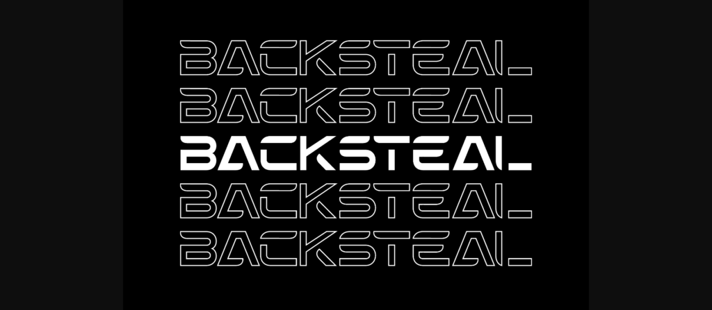 Backsteal Font Poster 6