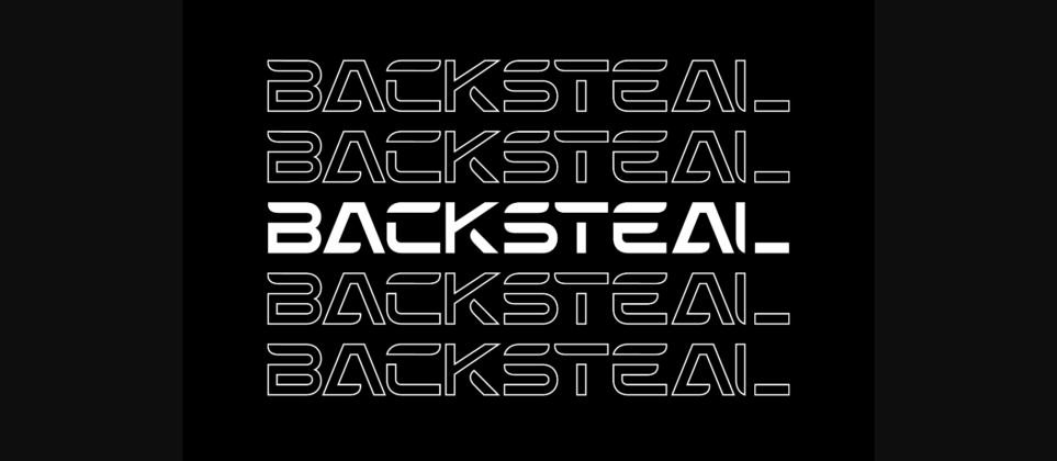 Backsteal Font Poster 6