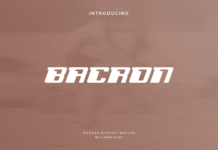 Bacron Font Poster 1