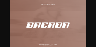 Bacron Font Poster 1
