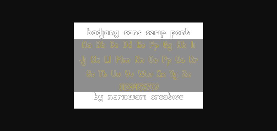 Badjang Font Poster 5