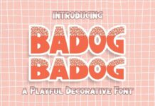 Badog Font Poster 1