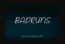 Badruns Font Poster 1