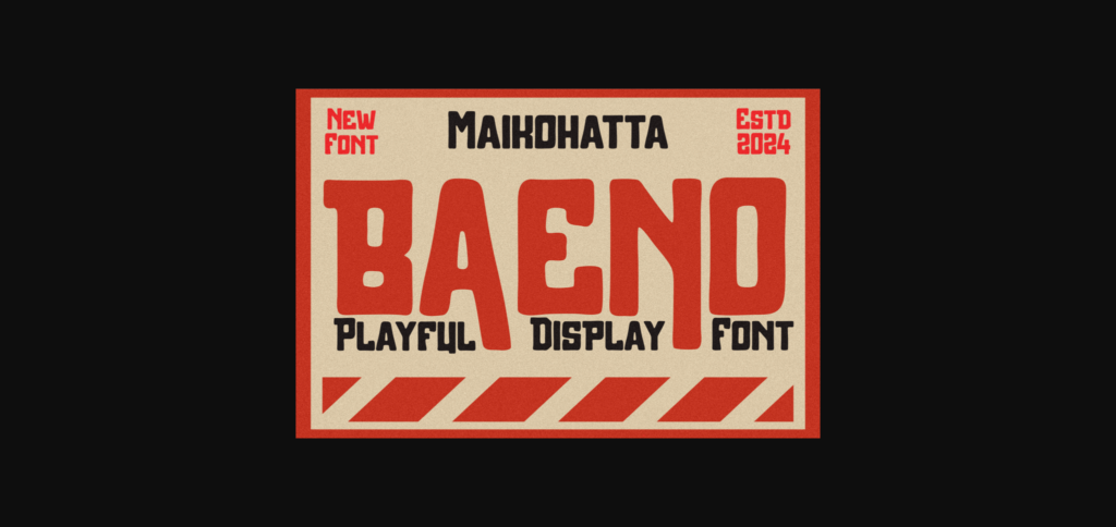 Baeno Font Poster 3