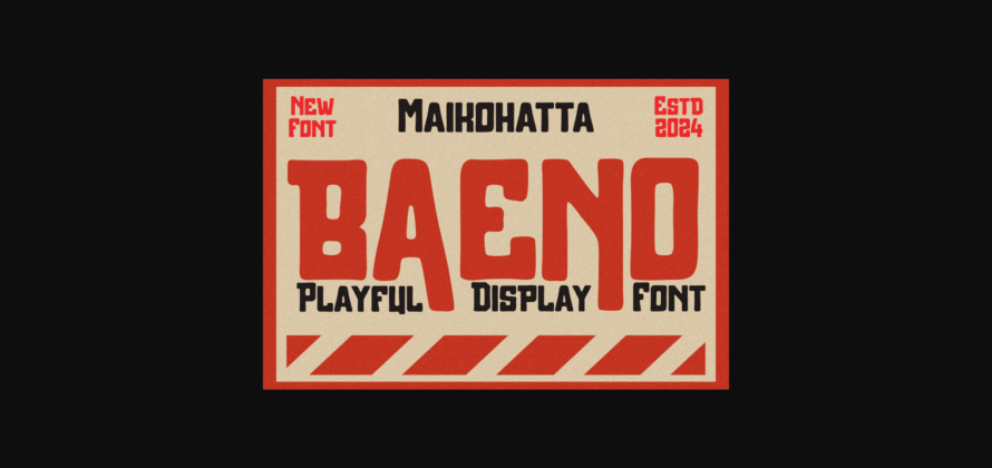 Baeno Font Poster 3