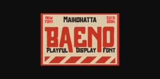 Baeno Font Poster 1