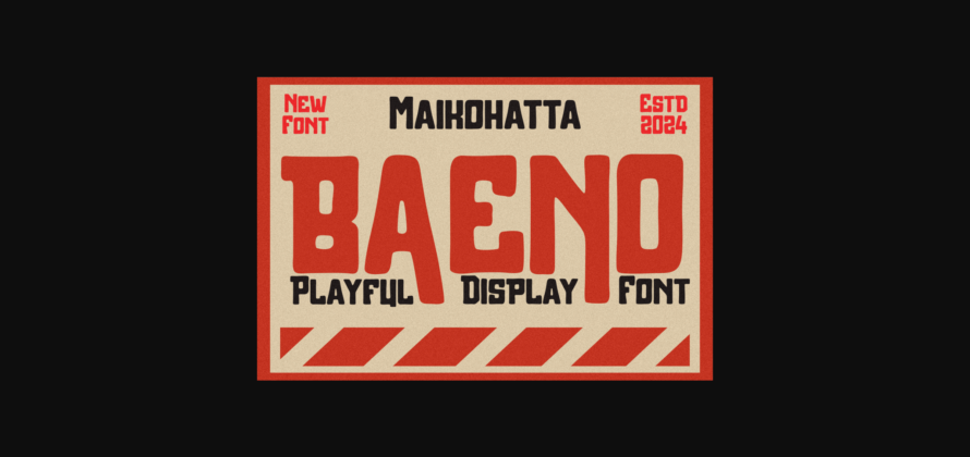 Baeno Font Poster 1