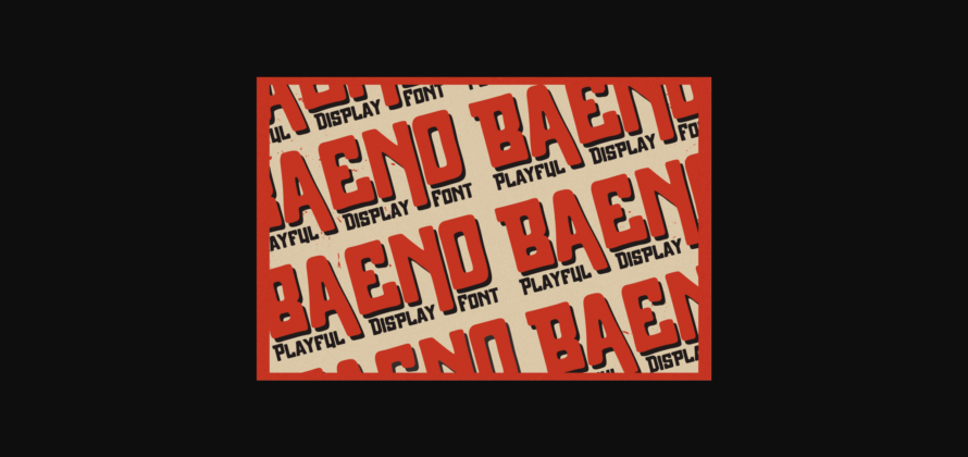 Baeno Font Poster 8