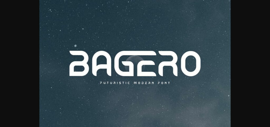 Bagero Font Poster 3
