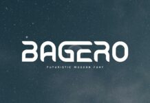 Bagero Font Poster 1