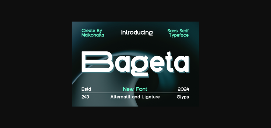 Bageta Font Poster 3