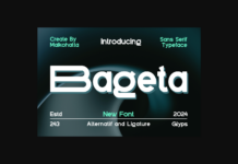 Bageta Font Poster 1