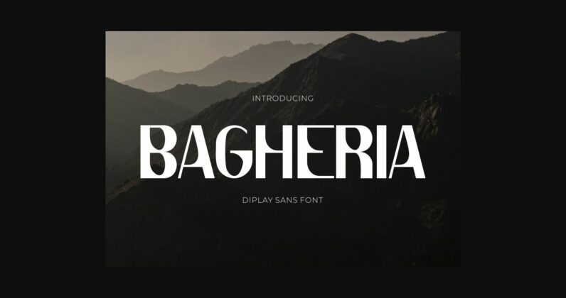 Bagheria Font Poster 3