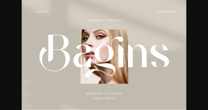 Bagins Font Poster 3