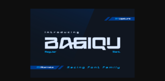 Bagiqu Font Poster 1