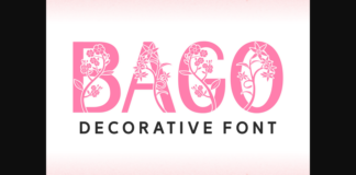 Bago Font Poster 1