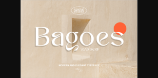 Bagoes Font Poster 1