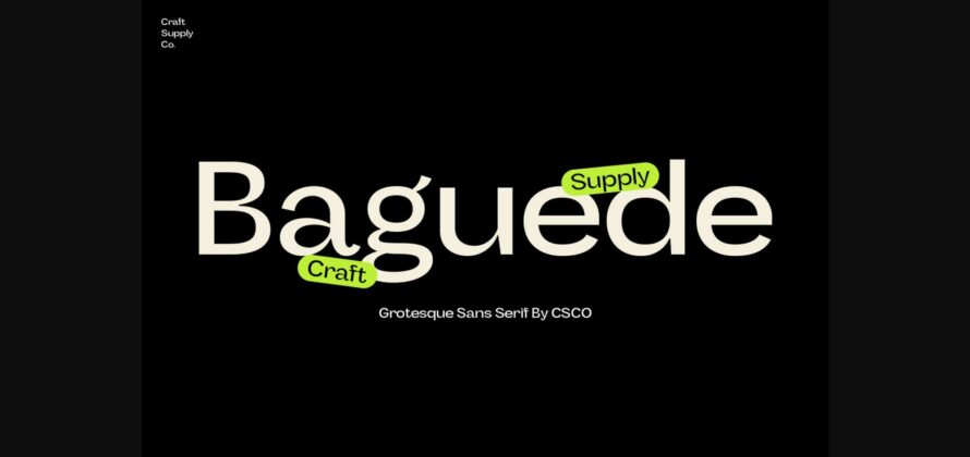 Baguede Font Poster 3