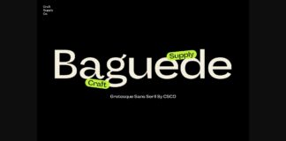 Baguede Font Poster 1