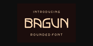 Bagun Font Poster 1