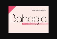 Bahagia Font Poster 1