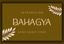 Bahagya Font Poster 1