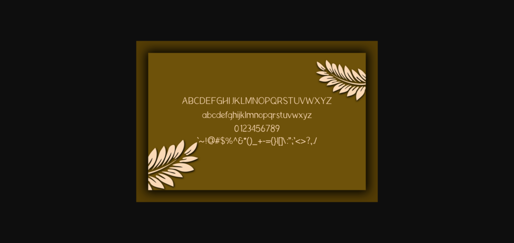 Bahagya Font Poster 2