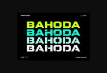 Bahoda Font Poster 1