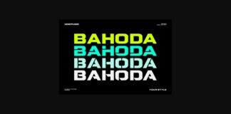 Bahoda Font Poster 1