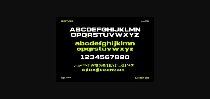 Bahoda Font Poster 11