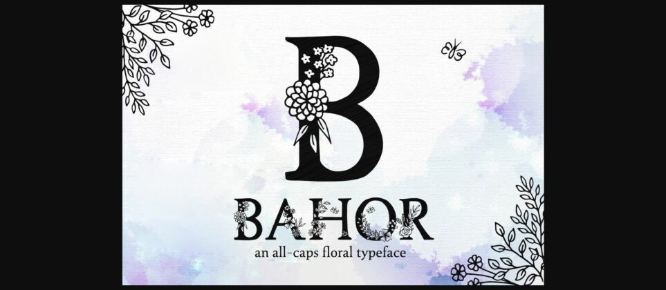 Bahor Font Poster 3