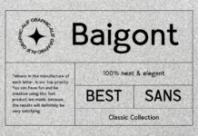 Baigont Font Poster 1