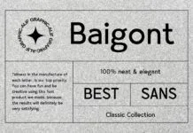 Baigont Font Baigont Font Poster 1