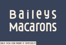 Baileys Macarons Font Poster 1