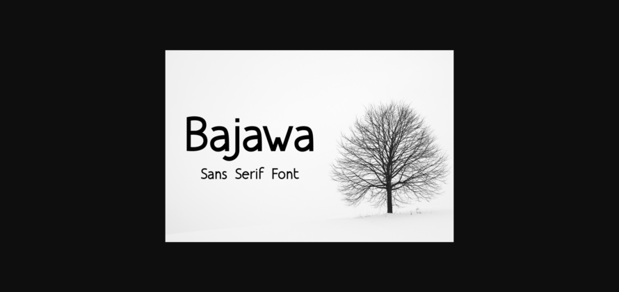 Bajawa Font Poster 3