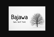 Bajawa Font Poster 1
