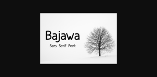 Bajawa Font Poster 1