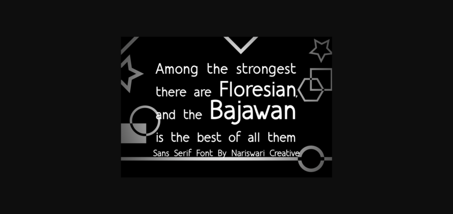 Bajawa Font Poster 4