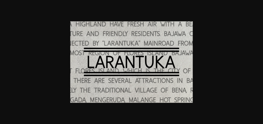 Bajawa Font Poster 6