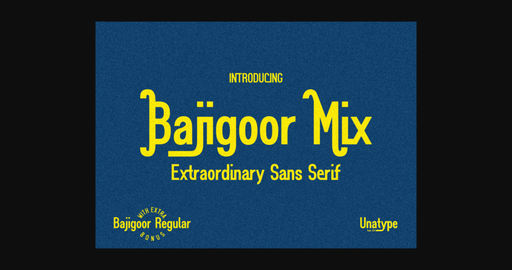 Bajigoor Mix Duo Font Poster 3