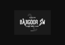 Bajigoor SW Font Poster 1