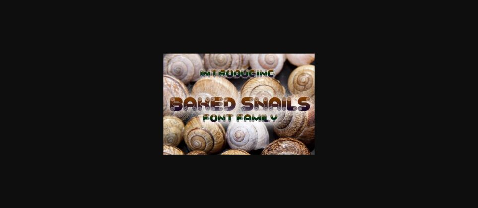 Baked Snails Font Poster 3