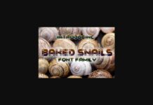 Baked Snails Font Poster 1