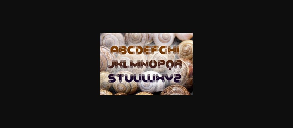 Baked Snails Font Poster 4