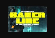 Bakerline Font Poster 1