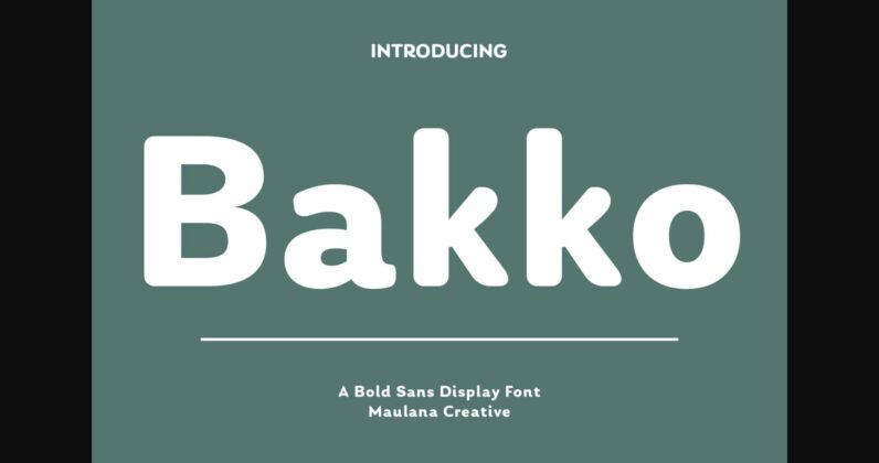 Bakko Font Poster 3
