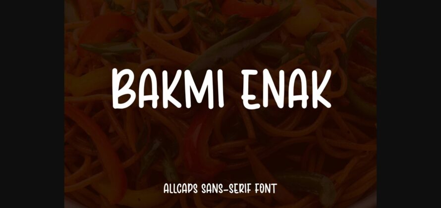 Bakmi Enak Font Poster 3