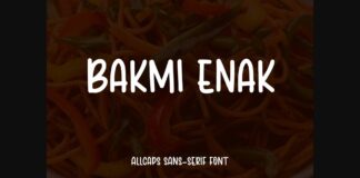 Bakmi Enak Font Poster 1