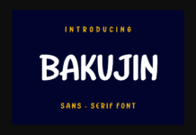 Bakujin Font Poster 1