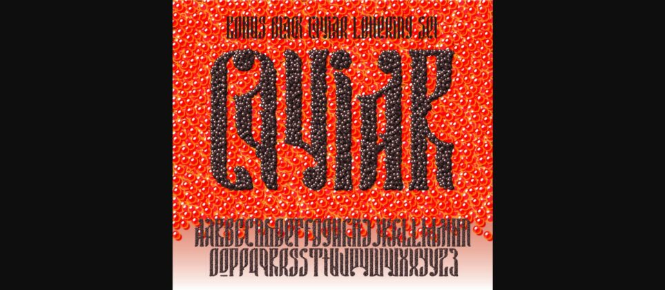 Balalaika Font Poster 5